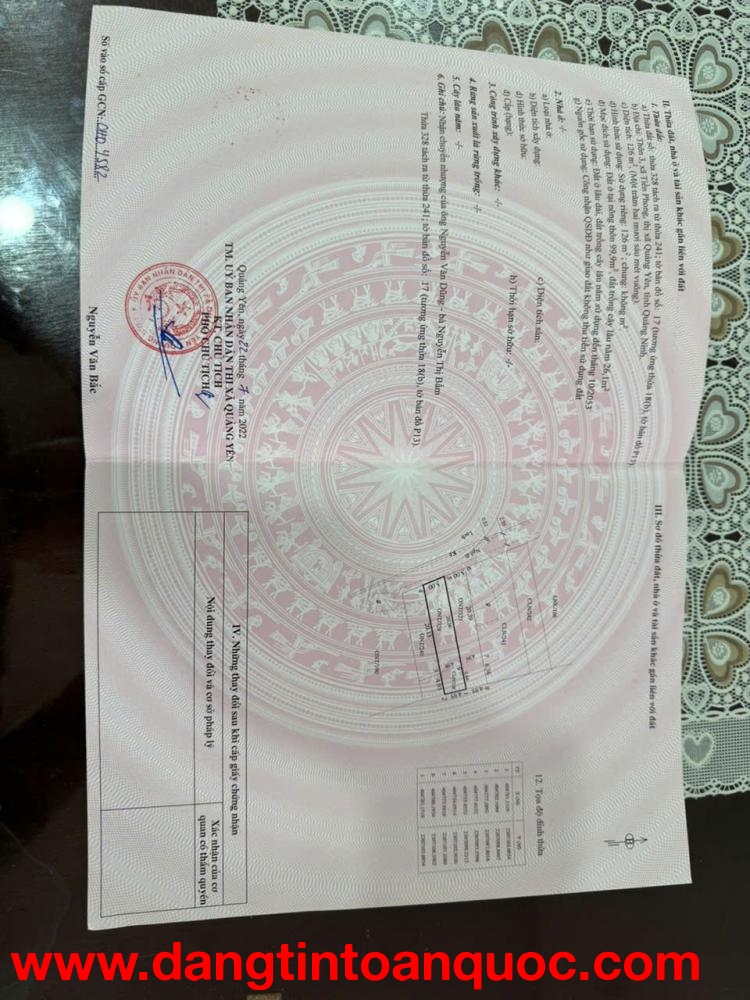 Bán lô đất 126m2 (mặt tiền 5m, view sông) Thuộc Thôn 3 - Tiền Phong - Quảng Yên - Quảng Ninh.