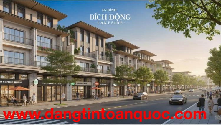 Bán shophouse Bích Động Lakeside - Mặt đường 22m - Gần TTTM - Giá chỉ từ 68 triệu/m²
