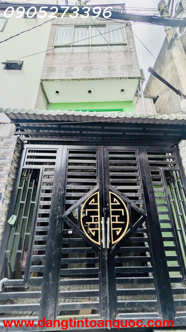 NHÀ 3PN – NHÀ 3 TẦNG BTCT KIÊN CỐ – HẺM XE HƠI THÔNG  SÁT MẶT TIỀN LÊ ĐỨC THỌ – CHỈ HƠN 4 TỶ CHÚT ĐỈ