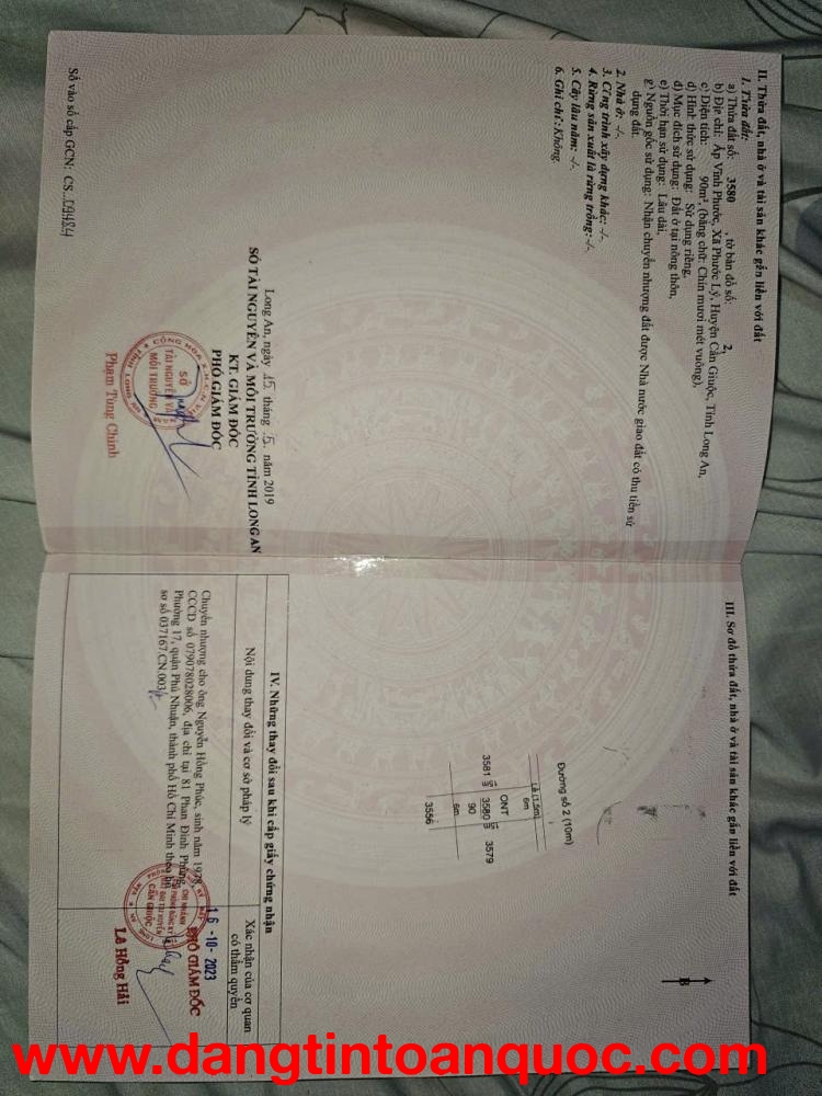 ĐẤT ĐẸP – GIÁ TỐT  – CHÍNH CHỦ CẦN BÁN TẠi Xã Phước Lý , Cần Giuộc Long An