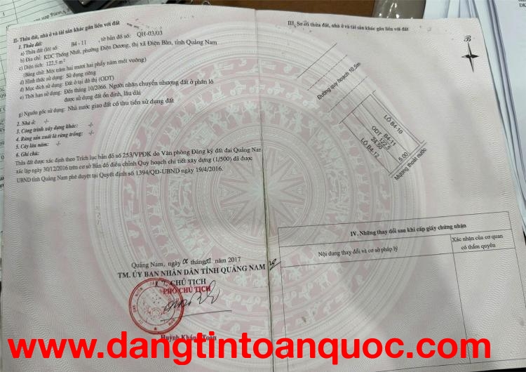 ĐẤT ĐẸP – GIÁ TỐT  – CHÍNH CHỦ CẦN BÁN Tại Coco River Garden, Phường Điện Dương, Huyện Điện Bàn