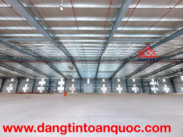 XT044 Cho thuê nhà máy sản xuất xây dựng mới 100% PCCC Sprinkler, Kết cấu kiên cố