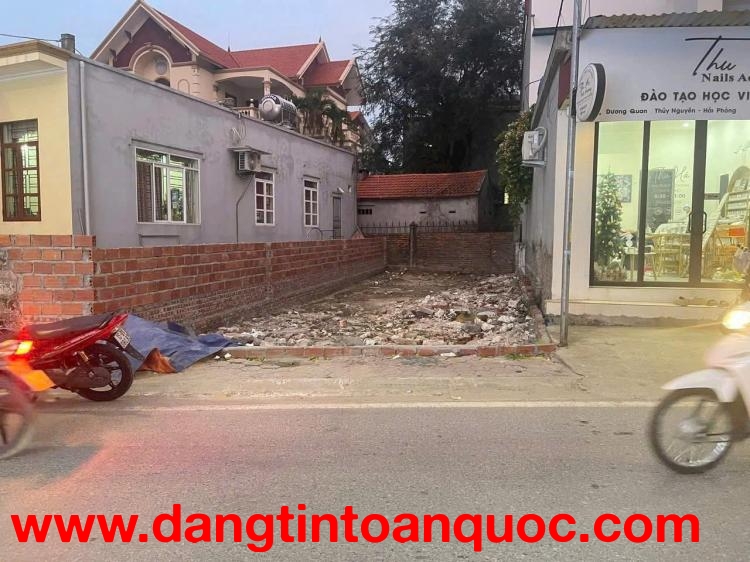 BÁN ĐẤT MẶT ĐƯỜNG LIÊN PHƯỜNG – KHU CHỢ DƯƠNG QUAN CŨ – THỦY NGUYÊN – DIỆN TÍCH 81M² – GIÁ 6,65 TỶ