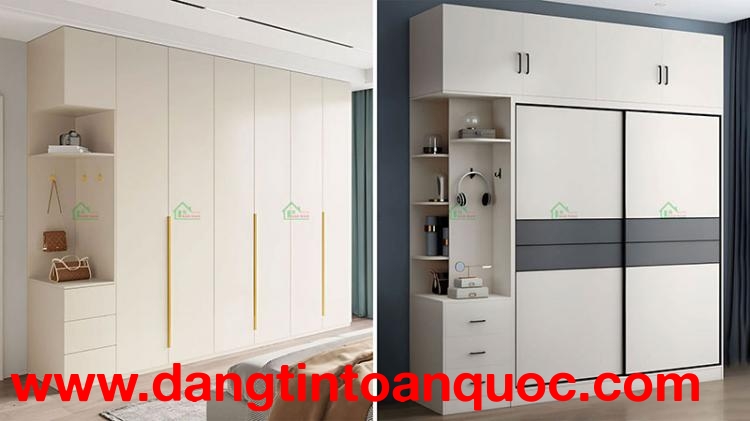So sánh tủ quần áo cánh mở và cánh lùa – Nên chọn loại nào?