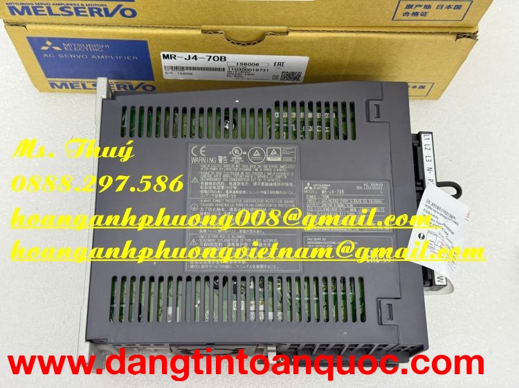 Chuyên hàng Mitsubishi - Bộ điều khiển MR-J4-70B chất lượng cao
