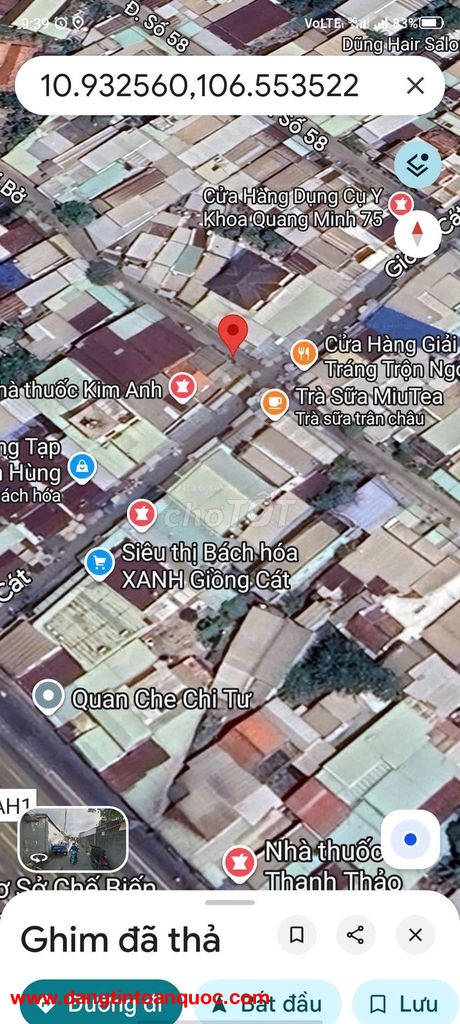 Bán lô đất đẹp, 95m2 full thổ cư - mặt tiền kinh doanh chợ tại Tân Phú Trung, Củ Chi.