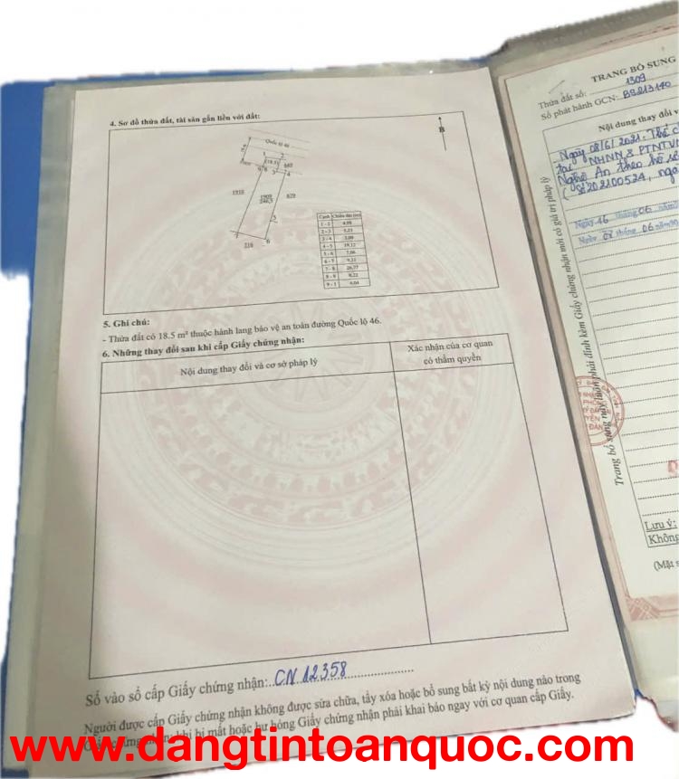 BÁN LÔ ĐẤT ĐẸP ĐỐI DIỆN CHỢ – VỊ TRÍ KINH DOANH TỐT