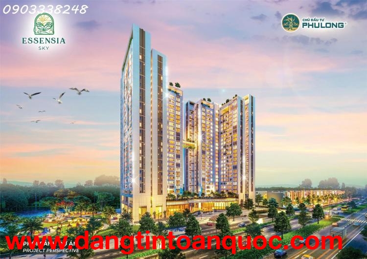 Bán căn 2PN Essensia Sky, giá tốt, lầu cao, căn góc, view đẹp giá chỉ 6 tỷ 780 chưa KPBT