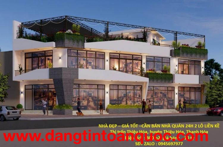 NHÀ ĐẸP – GIÁ TỐT –CẦN BÁN NHÀ QUÁN 24H 2 LÔ LIỀN KỀ Thị trấn Thiệu Hóa, huyện Thiệu Hóa, Thanh Hóa