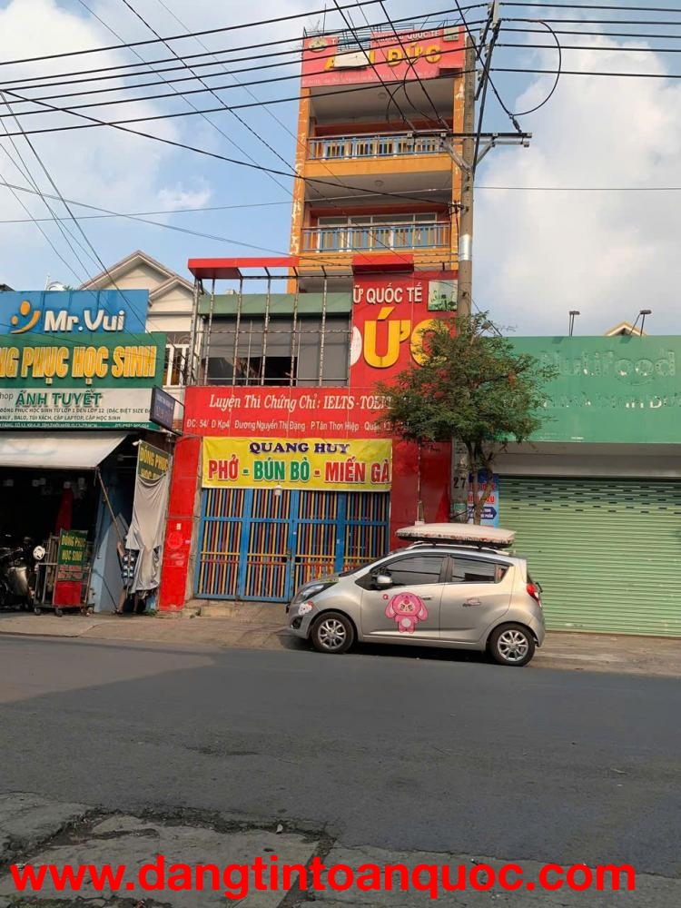 NHÀ 5 TẦNG (5.85x40) MT NGUYỄN THỊ ĐẶNG, Q.12 – GIẢM SỐC CÒN 22 TỶ‼️