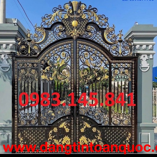 Cổng sắt mỹ thuật đẹp, gia công theo yêu cầu