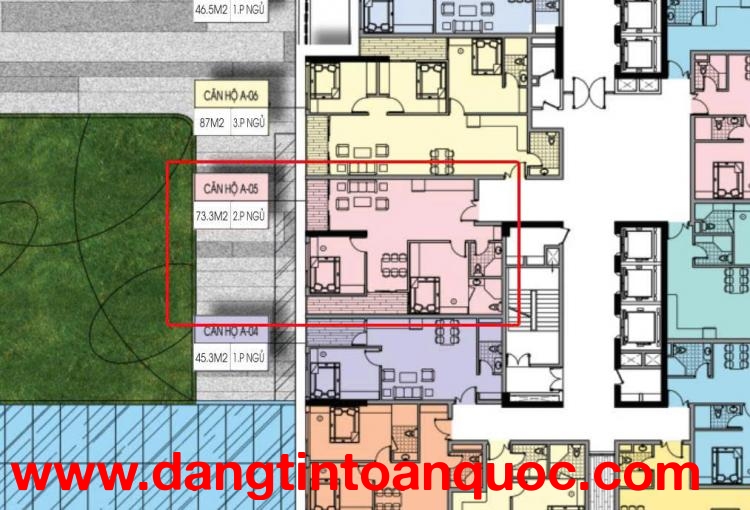 BÁN CĂN HỘ CHUNG CƯ RUBY PARK PHÚC LỢI, 73.3M2 CHỈ 5 TỶ 195 TR. LH:0988011195