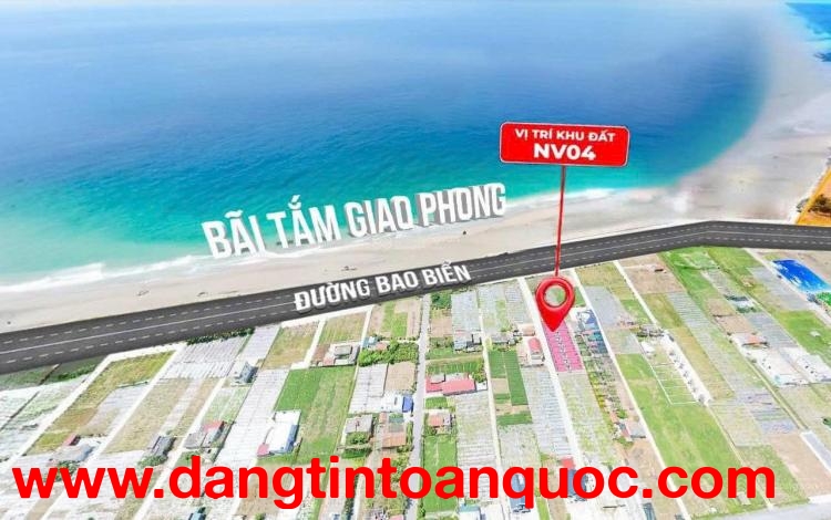 Chỉ từ nhỉnh 1ty Sở Hữu đất Quất Lâm - Nam ĐỊnh Săn Sổ đỏ View Biển