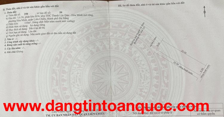 ????????BÁN LÔ ĐẤT ĐƯỜNG 10,5M HỒ QUÝ LY - TRỤC ĐƯỜNG KINH DOANH