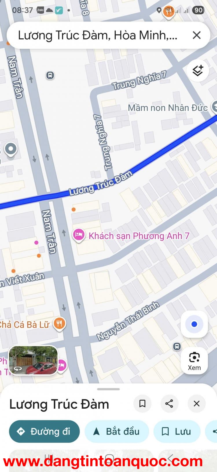 ????ĐẤT 1 CẶP ĐƯỜNG 10,5M LƯƠNG TRÚC ĐÀM  – ĐỐI DIỆN BẾN XE