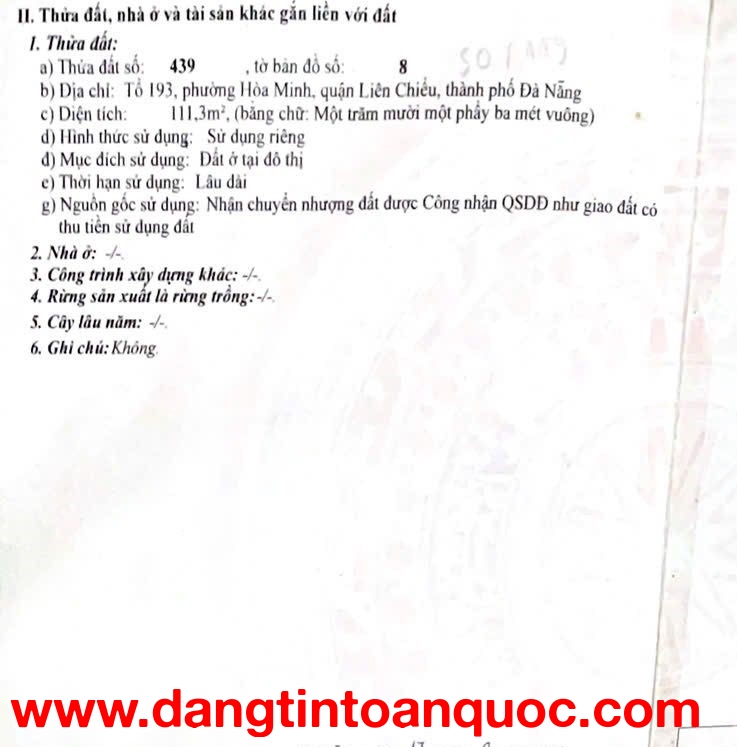 Bán đất 2 mặt kiệt đường nhựa Ô TÔ tránh nhau K126 Trần Đình