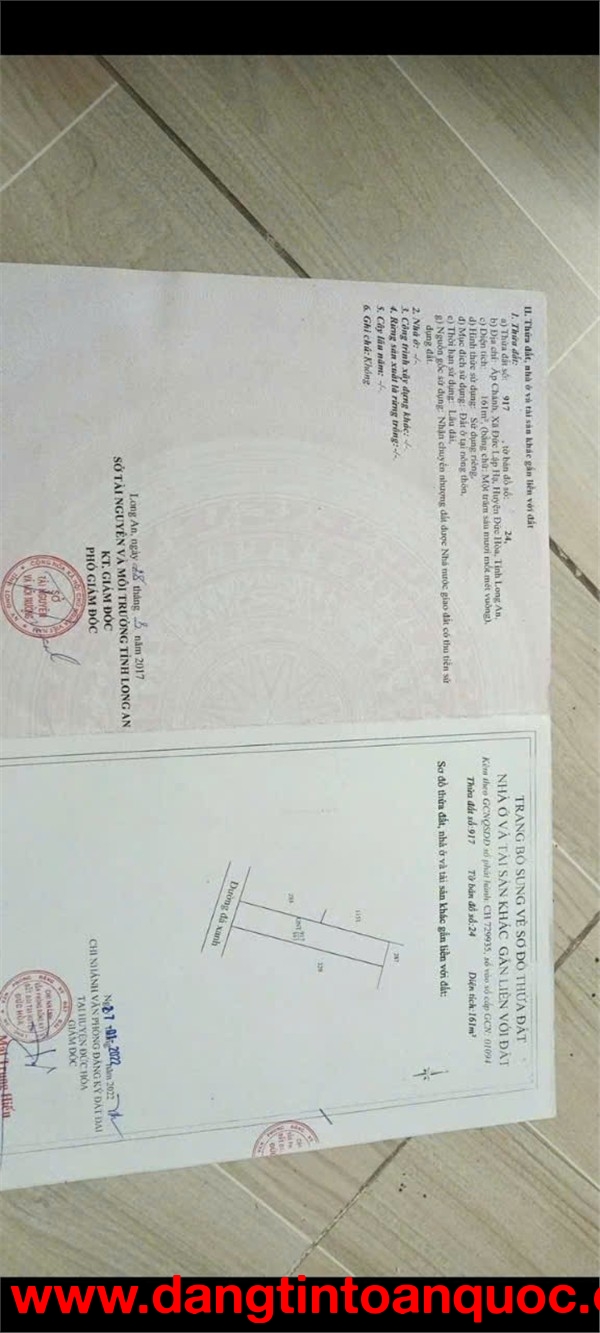 ĐẤT ĐẸP - GIÁ TỐT - Chính Chủ Bán Đất Ấp Chánh Chợ Gà cũ, Xã Đức Lập Hạ, Đức Hòa, Long An