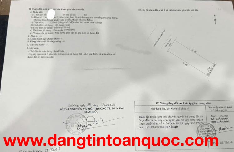 ????????Đất đường Hòa Phú 30 - Khu E Kim Long - DT 120m2 ngang 6m xây căn hộ quá OK