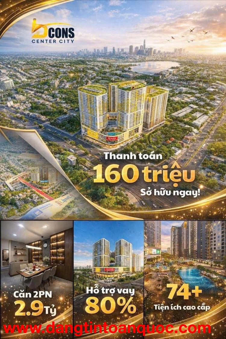 CĂN HỘ TRUNG TÂM – CHỈ 5% SỞ HỮU NGAY