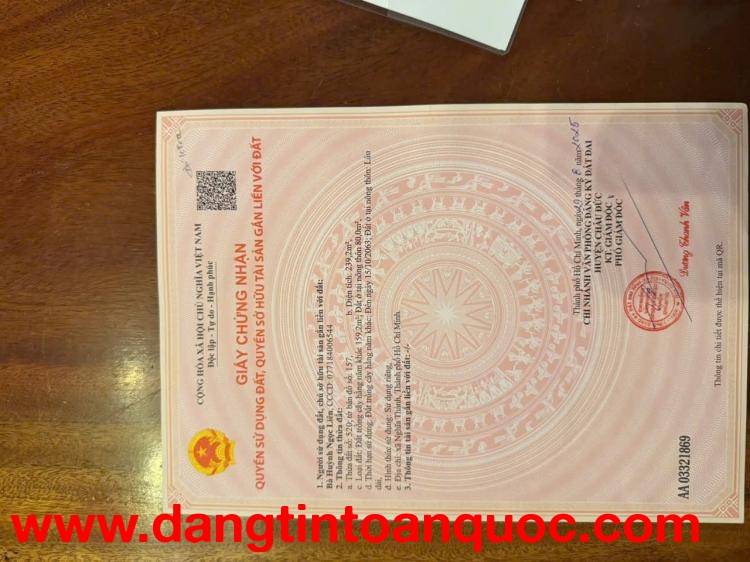 HOT HOT HOT CHÍNH CHỦ Cần Bán Đất Tại Xã Nghĩa Thành, Huyện Châu Đức, Bà Rịa - Vũng Tàu .