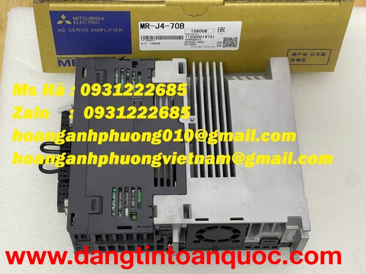 MR-J4-70B Servo dòng J4 mitsubishi - Bán hàng mới - giá tốt 