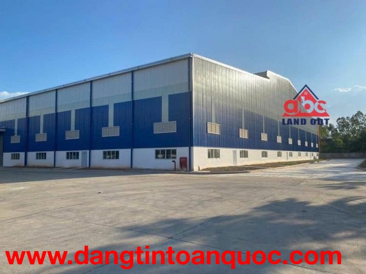 nhà xưởng thiết kế hiện đại, Khung thép kiên cố sẵn xưởng bàn giao hoạt động SX liền