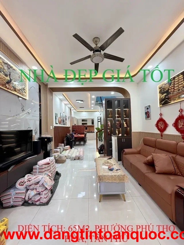 Bán nhà gần AEON Tân Phú, phường Phú Thọ Hòa, 65m2, nhỉnh 6 tỷ