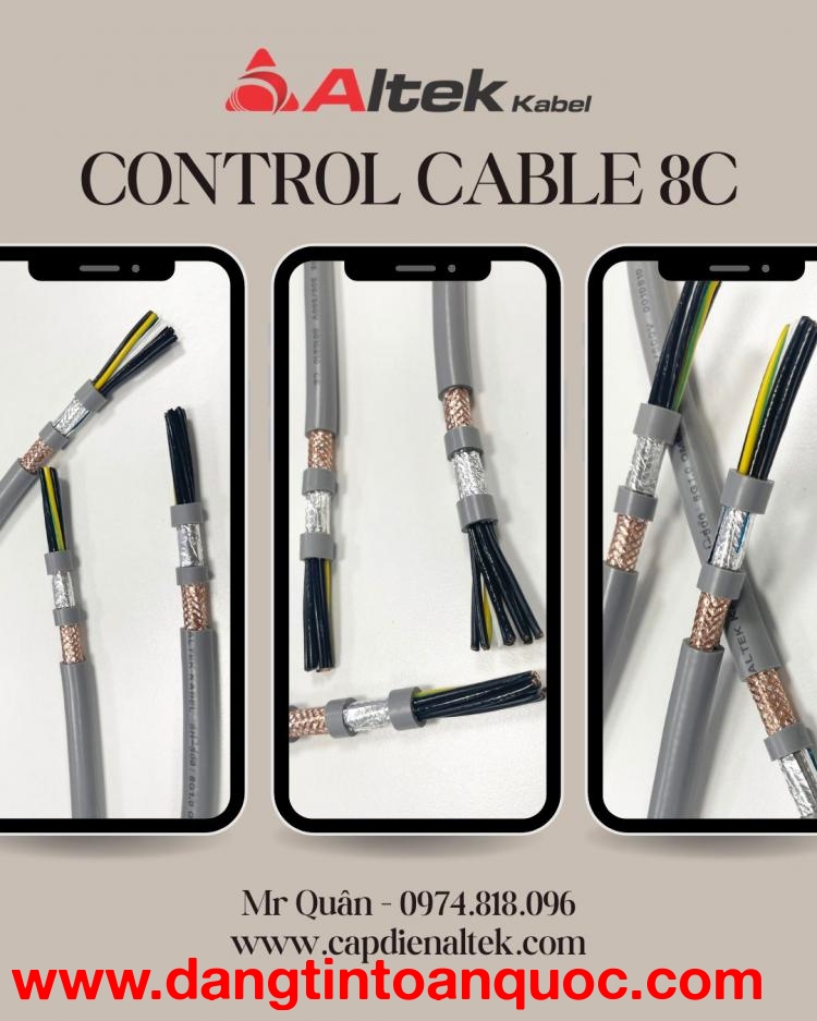 Tiêu điểm: Cáp tín hiệu điều khiển 8 lõi Rvv, Rvvp