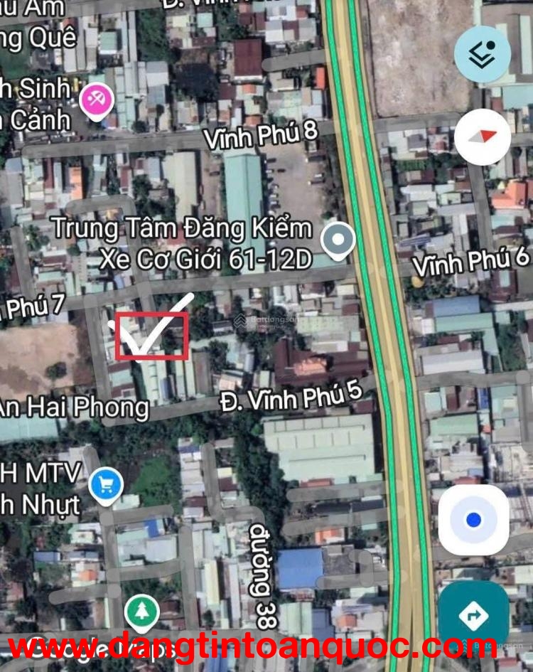 Chính chủ bán nhà vị trí đẹp, đường Vĩnh Phú 7- cách bệnh viện Hạnh Phúc 300m.