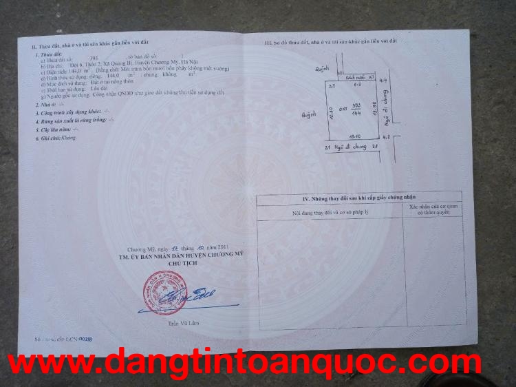 SỞ HỮU NGAY LÔ ĐẤT 2 MẶT TIỀN ĐẸP - GIÁ TỐT - Vị Trí Đắc Địa Tại  xã Quảng Bị, Chương Mỹ, HN