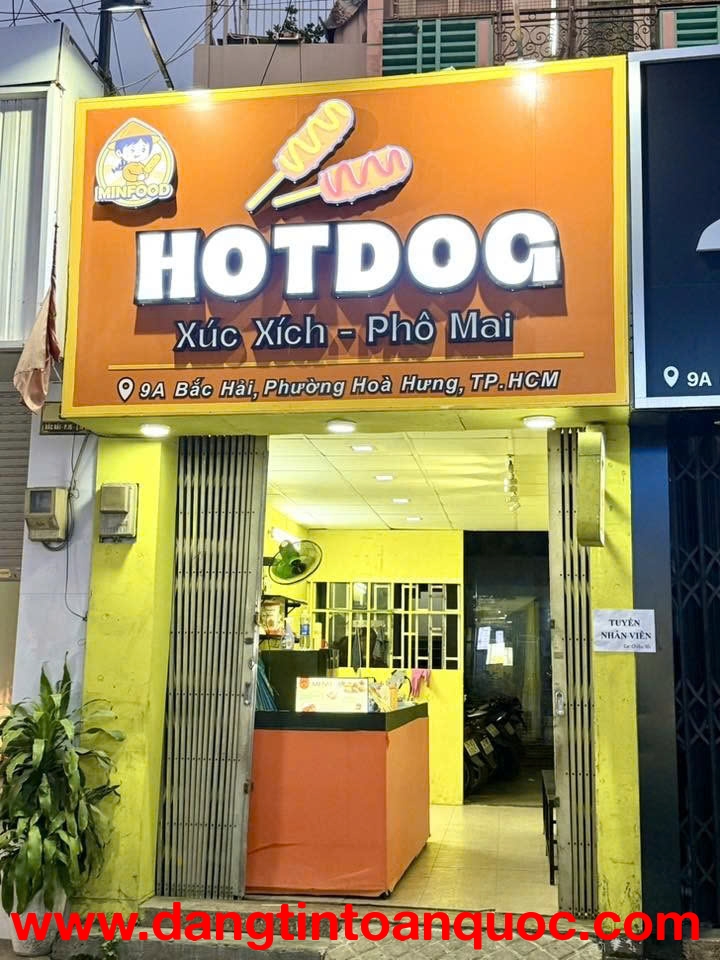 SANG NHƯỢNG GẤP MẶT BẰNG QUÁN Q10, TP HỒ CHÍ MINH – FULL ĐỒ VÀO KINH DOANH NGAY