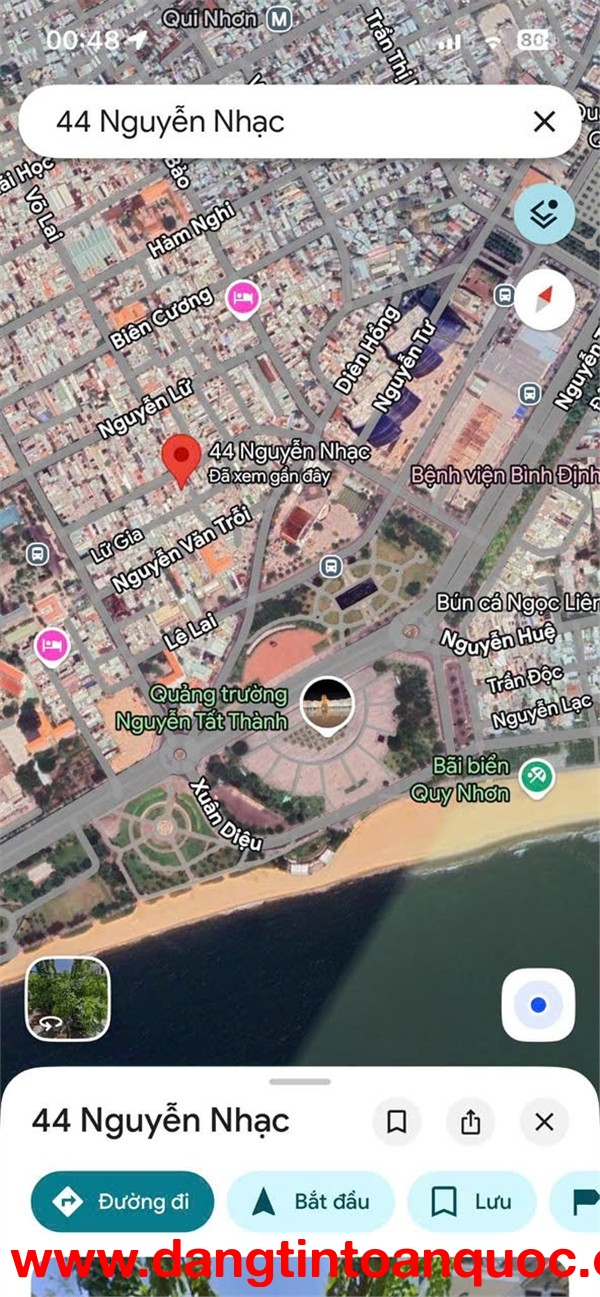 NHÀ ĐẸP – GIÁ TỐT  – CHÍNH CHỦ CẦN BÁN Tại  mặt tiền đường Nguyễn Nhạc, phường Ngô Mây, tp Quy Nhơn