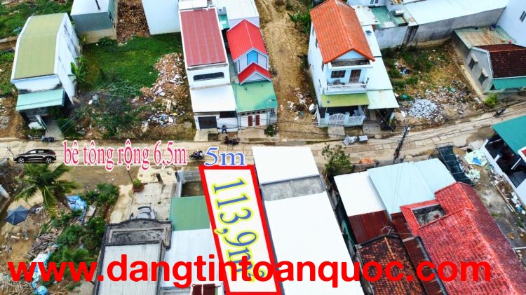 Đất TĐC Bầu Gáo – TT Diên Khánh – 113,9m² – Đường 8m – Chỉ 1,75 Tỷ