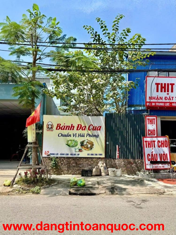 Bán đất mặt đường Trung Lực - 100m - ngang 5 - Giá 11.8 tỉ - đối diện Trường Học