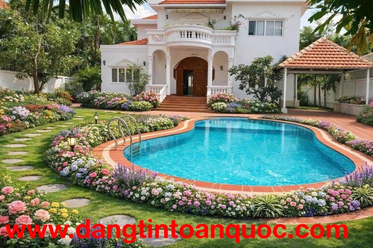 BIỆT THỰ THẢO ĐIỀN Góc 2 mặt tiền đường so 8 An Phú, Phường An Khánh. Q2