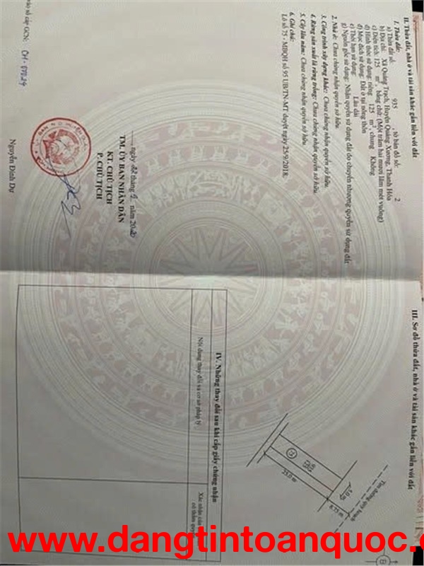 HOT HOT –CHÍNH CHỦ CẦN BÁN 2 LÔ LIỀN KỀ MẶT BẰNG 95  TẠI Xã Quảng Trạch, H. Quảng Xương, T. Thanh Hó