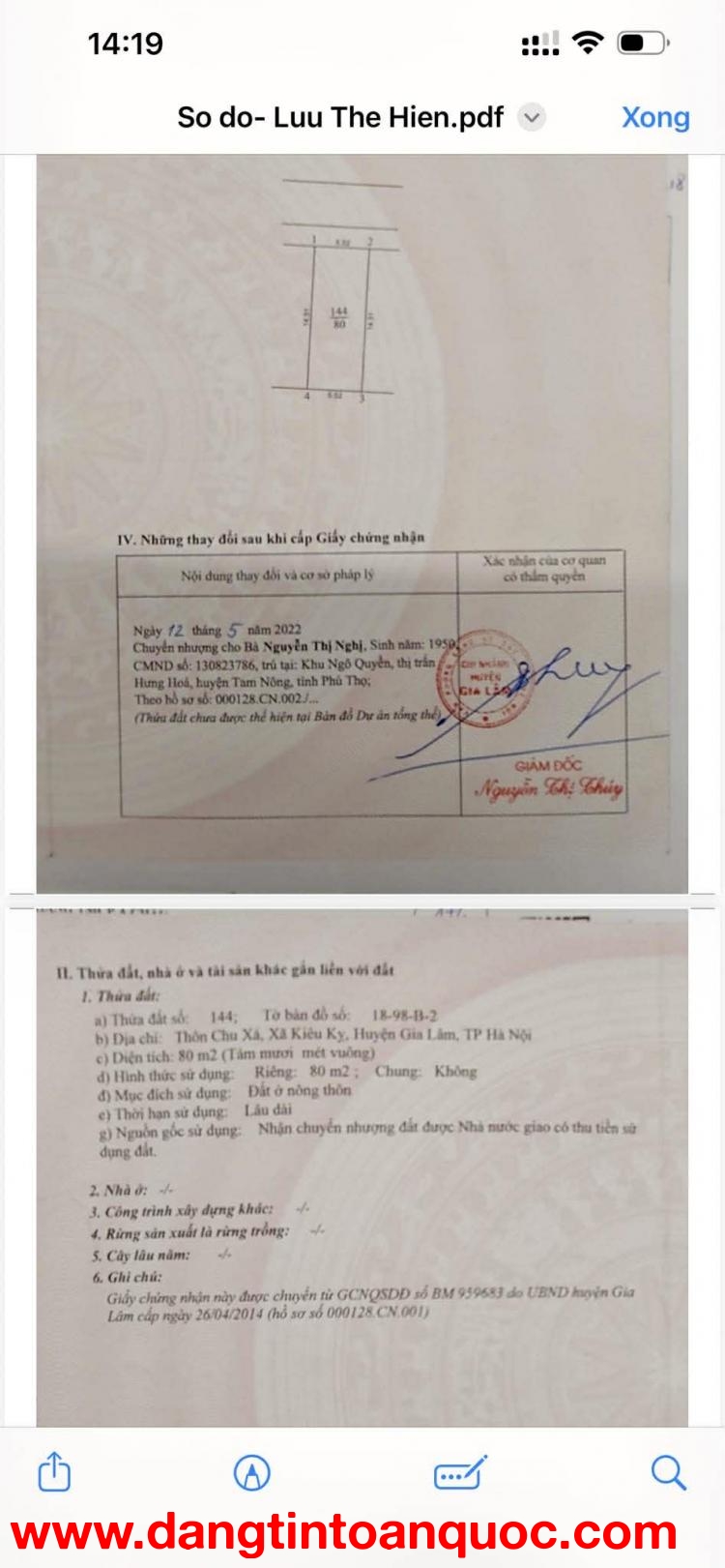 BÁN 80 m2 ĐẤT TÁI ĐỊNH CƯ KIÊU KỴ – GIA LÂM  GIÁ CHỈ 100 TR/M2, LH 0985865658