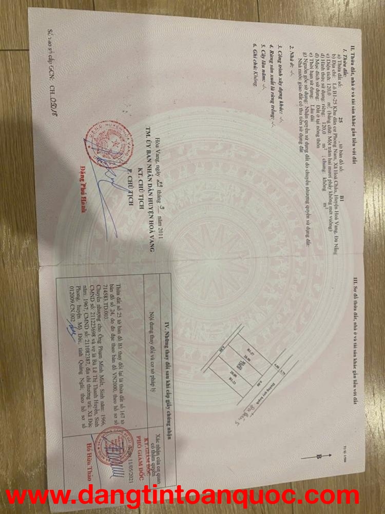 ĐẤT ĐẸP – GIÁ TỐT  – CHÍNH CHỦ CẦN BÁN tại Phường Hòa Xuân, Quận Cẩm Lệ, Đà Nẵng