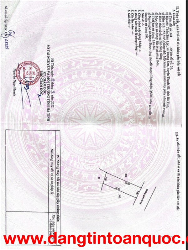 ĐẤT ĐẸP – GIÁ TỐT  – CHÍNH CHỦ CẦN BÁN 2 Lô Đất Tại Xã Tượng Sơn, Huyện Thạch Hà, Hà Tĩnh