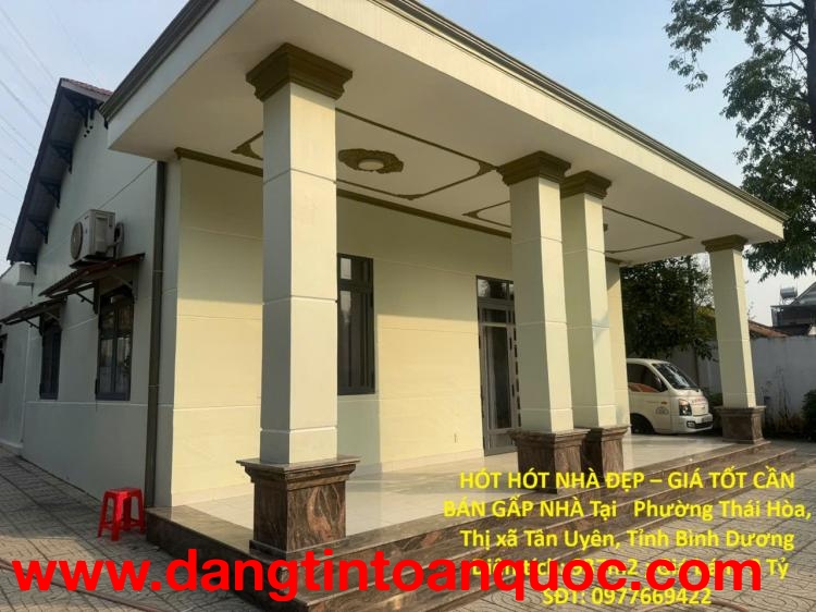 HÓT HÓT NHÀ ĐẸP – GIÁ TỐT CẦN BÁN GẤP NHÀ Tại  Phường Thái Hòa, Thị xã Tân Uyên, Bình Dương