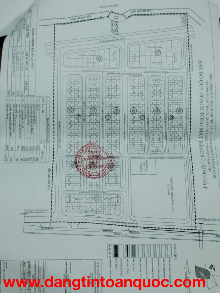 ĐẤT ĐẸP – GIÁ TỐT  – CHÍNH CHỦ CẦN BÁN GẤP tại Phường Hưng Thạnh, Quận Cái Răng, Cần Thơ