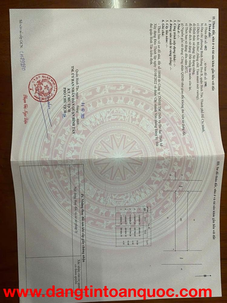 ĐẤT ĐẸP – GIÁ TỐT  – CHÍNH CHỦ CẦN BÁN GẤP tại Phường Bình Hưng Hoà B, Q Bình Tân, TP HCM