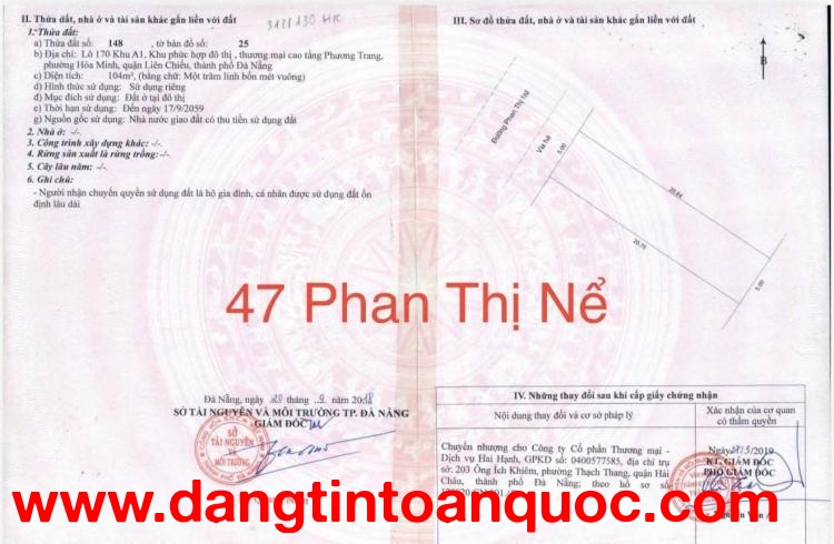 Bán Đất Đường Phan Thị Nể - trục thông biển - cách biển chỉ 100m