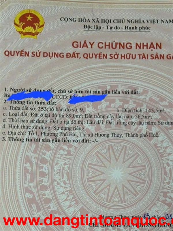 VỊ TRÍ ĐẸP – GIÁ TỐT  – CHÍNH CHỦ Cần BÁN NHANH LÔ ĐẤT MẶT TIỀN TRƯNG NỮ VƯƠNG