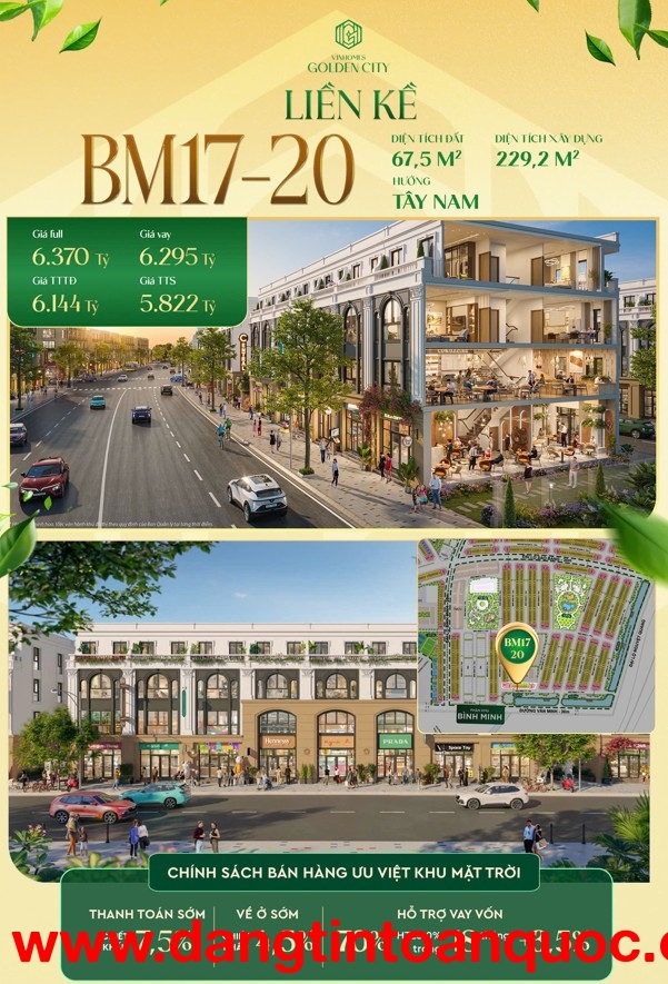 NHÀ PHỐ VIEW SÔNG - Giãn xây 18 tháng - Chỉ hơn 1 tỷ sở hữu lâu dài tại Dương Kính, Hải Phòng