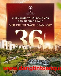 *TỐI ƯU DÒNG TIỀN - ĐẦU TƯ CHẮC THẮNG CÙNG CHÍNH SÁCH GIÃN XÂY 36 THÁNG TẠI VINHOMES HẢI VÂN BAY*