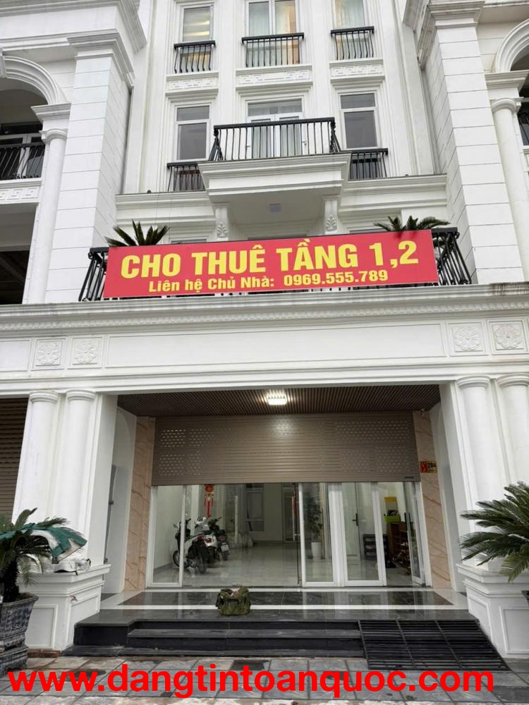 CHÍNH CHỦ CẦN CHO THUÊ MẶT BẰNG TẦNG 1 VÀ TẦNG 2 TẠI KHU ĐÔ THỊ LOUIS CITY ĐẠI MỖ, PHƯỜNG ĐẠI MỖ, QU