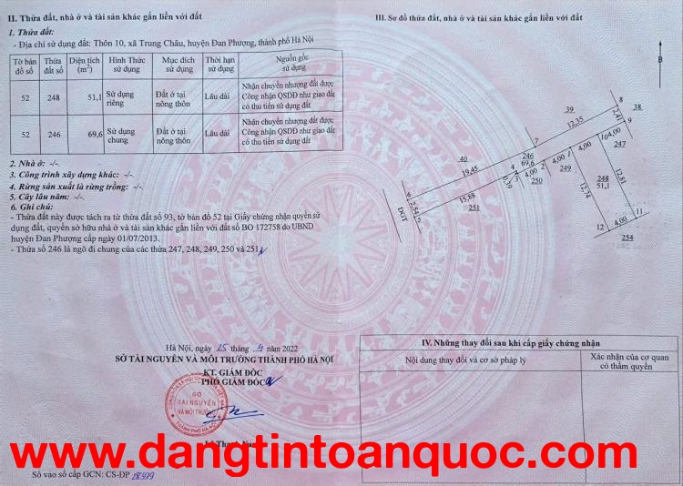 51M ĐẤT TRUNG CHÂU B – SÁT THƯỢNG MỖ – Ô TÔ ĐỖ CỬA