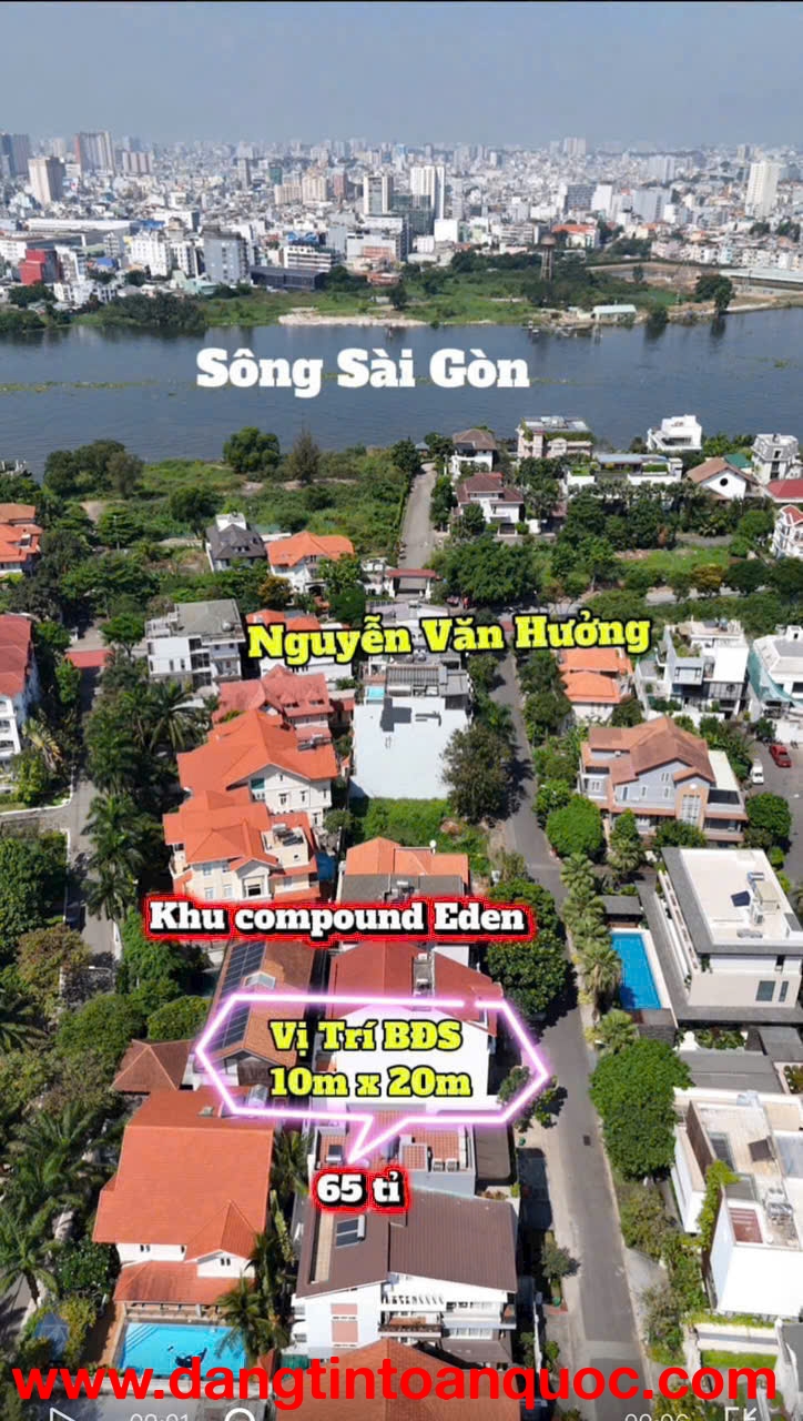 Bán Kín Khuôn Đất Đẹp Khu Vip Compound Eden nguyễn văn hưỡng ,Thảo Điền - Quận 2