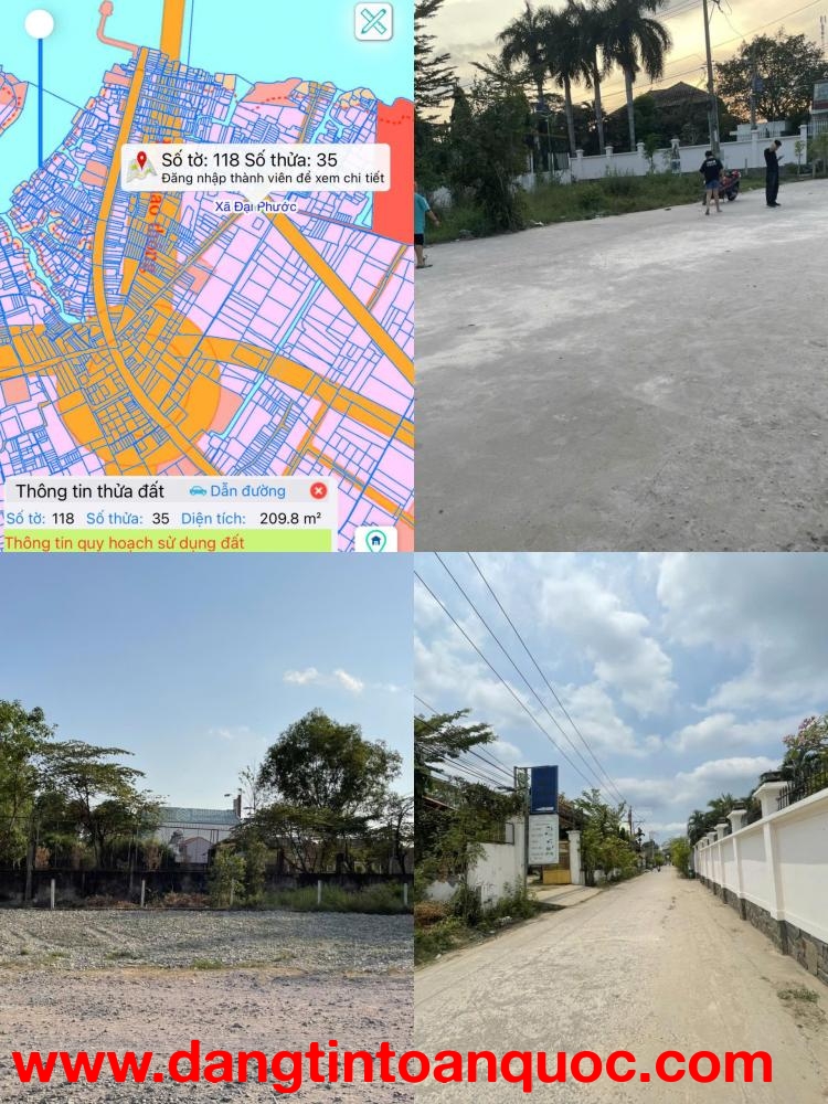 CHÍNH CHỦ BÁN GẤP 209,8m2 ĐẤT THỔ CƯ 2MT NGUYỄN VĂN TRỊ-PHAN VĂN ĐÁNG GIÁ TỐT